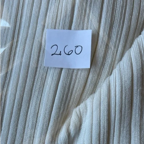 Banana Republic Ribbed Crew Neck Stretch White Long Sleeve Sweater - MED - Picture 11 of 12